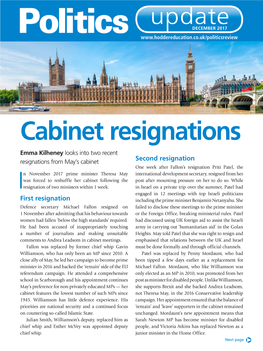 Cabinet Resignations