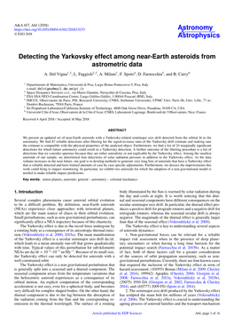 Detecting the Yarkovsky Effect Among Near-Earth Asteroids from Astrometric Data A