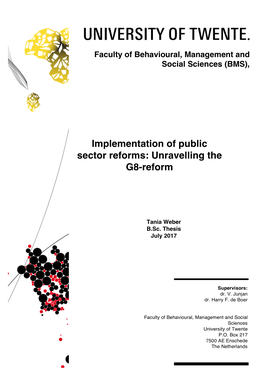 Implementation of Public Sector Reforms: Unravelling the G8-Reform