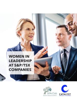 Women in Leadership at S&P/Tsx Companies