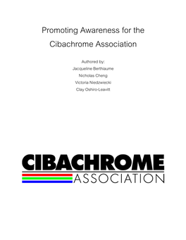 Promoting Awareness for the Cibachrome Association