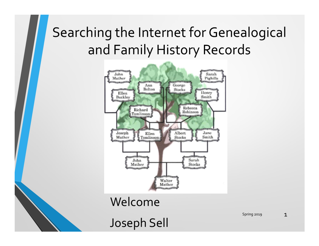 Searching the Internet for Genealogical and Family History Records