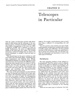 Telescopes in Particular, Neale Howard