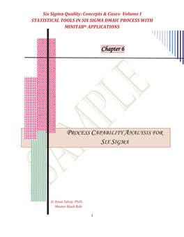 Chapter 6: Process Capability Analysis for Six Sigma