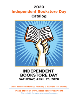 2020 Independent Bookstore Day Catalog