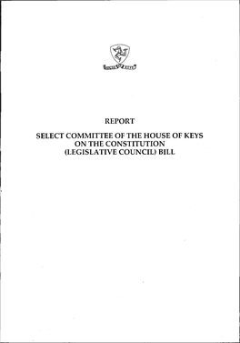 Report Select Committee of the House of Keys