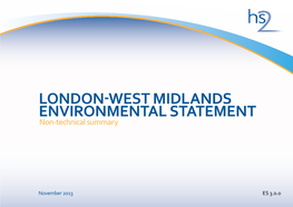 London-West Midlands Environmental Statement Non-Technical Summary