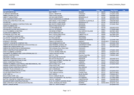 Licensed Contractor Report