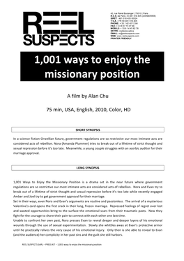 1,001 Ways to Enjoy the Missionary Position