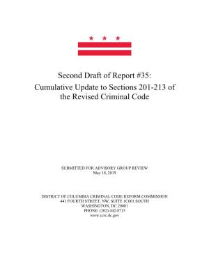 Cumulative Update to Sections 201-213 of the Revised Criminal Code
