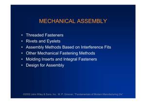 Mechanical Assembly