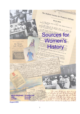 Womens History Sources