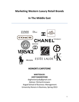 Marketing Western Luxury Retail Brands in the Middle East