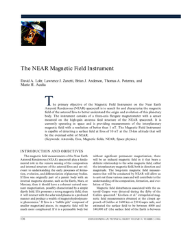 NEAR Magnetic Field Instrument