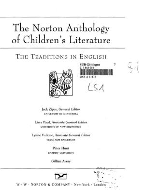 The Norton Anthology Or Children's Literature