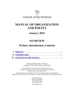 Manual of Organization and Polity