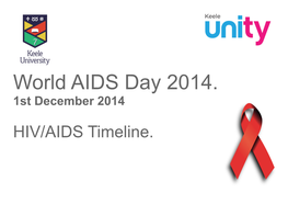 World AIDS Day 2014. 1St December 2014