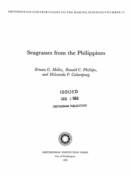 Seagrasses from the Philippines