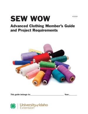 Sew Wow Advanced Clothing Member's Guide
