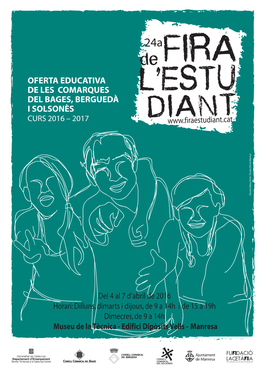Oferta Educativa De Les Comarques Del Bages, Berguedà I Solsonès Curs 2016 – 2017