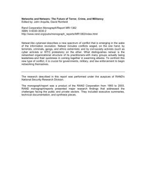 Rand Corporation Monograph/Report MR-1382 ISBN: 0-8330-3030-2