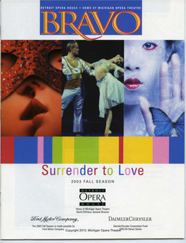 Surrender to Love 2003 FALL SEASON