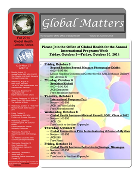 Global Matters