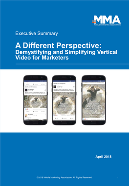 A Different Perspective: Demystifying and Simplifying Vertical Video for Marketers