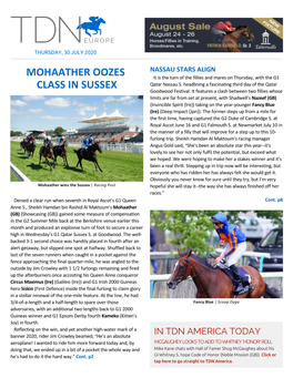 Mohaather Oozes Class in Sussex