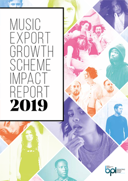 Music Export Growth Scheme Impact Report 2019 2