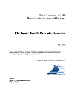 Electronic Health Records Overview