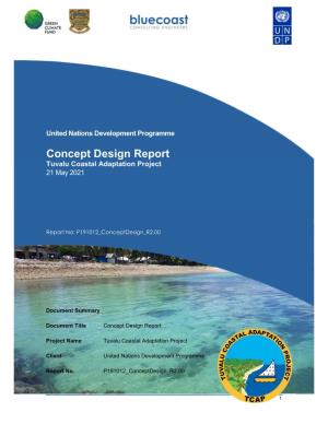 Concept Design Report Tuvalu Coastal Adaptation Project 21 May 2021