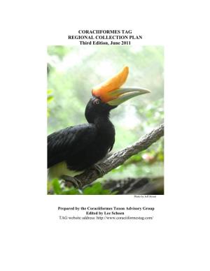 CORACIIFORMES TAG REGIONAL COLLECTION PLAN Third Edition, June 2011