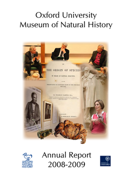 Oxford University Museum of Natural History Annual Report 2008-2009