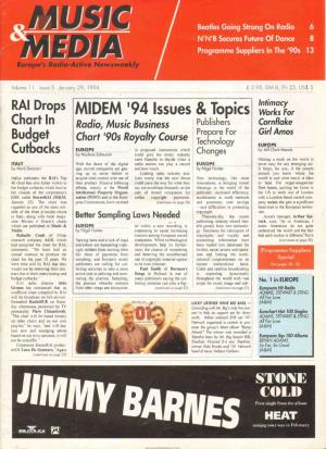 MIDEM '94 Issues & Topics STONE