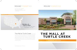 The Mall at Turtle Creek Is Located in the Growing City of Jonesboro, the Largest City in a 17,000 Square Mile Land Area