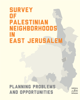 Survey of Palestinian Neighborhoods in East Jerusalem