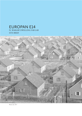 Europan E14 Pl Warsaw Dwelling Fab Lab Site Brief