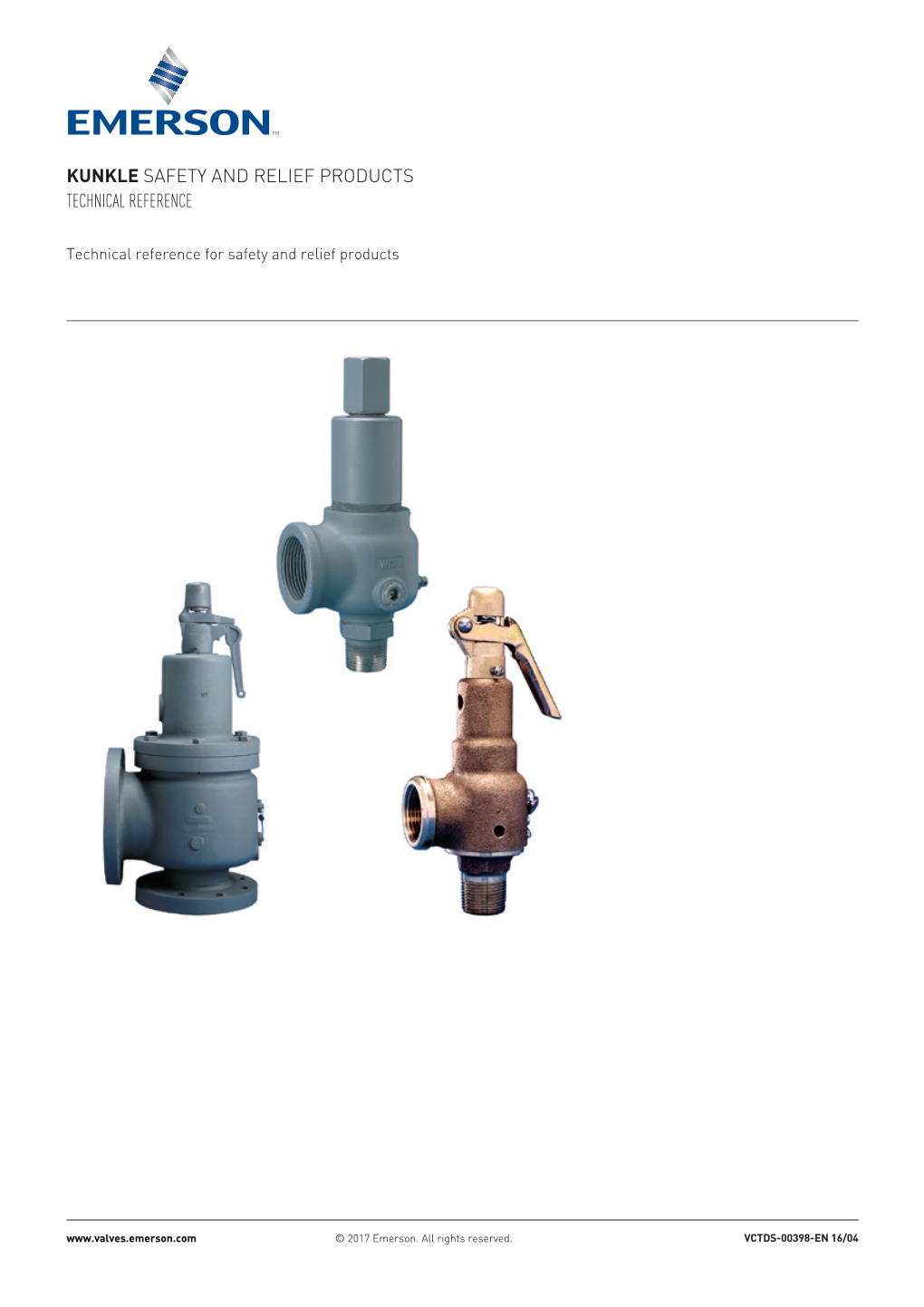 Safety and Relief Valves, Technical Data