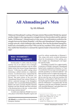 All Ahmadinejad's