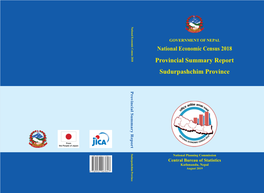Provincial Summary Report Sudurpashchim Province GOVERNMENT of NEPAL