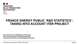 Taking Into Account Iter Project
