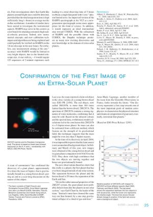Confirmation of the First Image of an Extra-Solar Planet