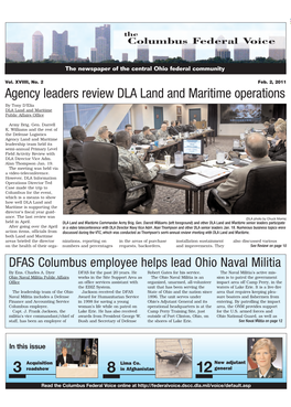 Agency Leaders Review DLA Land and Maritime Operations by Tony D’Elia DLA Land and Maritime Public Affairs Office