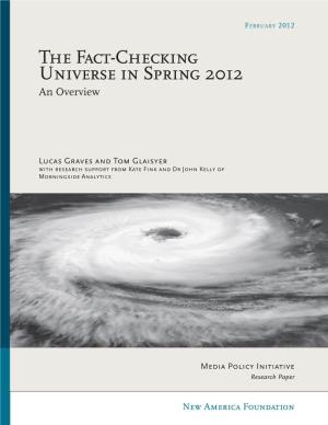 The Fact-Checking Universe in Spring 2012 an Overview