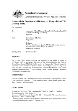 Kemp - DHAAT 05 (28 May 2021)