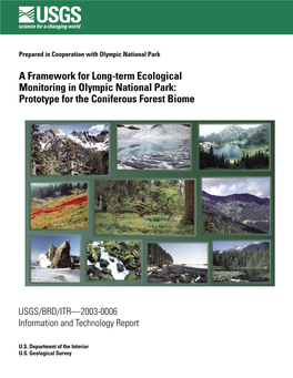 A Framework for Long-Term Ecological Monitoring in Olympic National Park: Prototype for the Coniferous Forest Biome