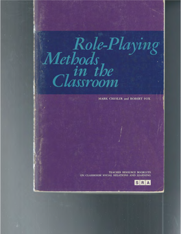 Role-Playing Methods in the Classroom