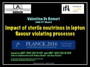 Impact of Sterile Neutrinos in Lepton Flavour Violating Processes