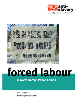 Forced Labour in North Korean Prison Camps